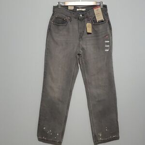 Levi’s low pro straight size 29 grey 100% cotton Nwt New $80 Msrp Retail